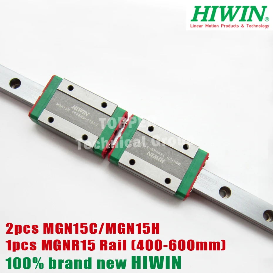 HIWIN 2 шт. MGN15C скользящий блок с 1 400 мм 500 600 MGN15 линейная направляющая движения для