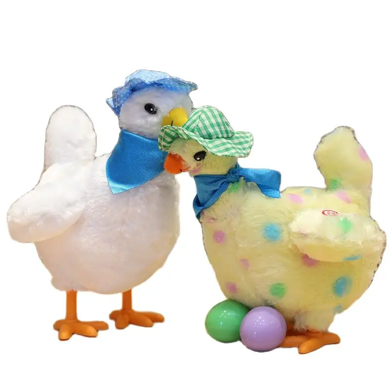 2 цвета 25 см электронные искусственные куриные яйца сумасшедшие пения и