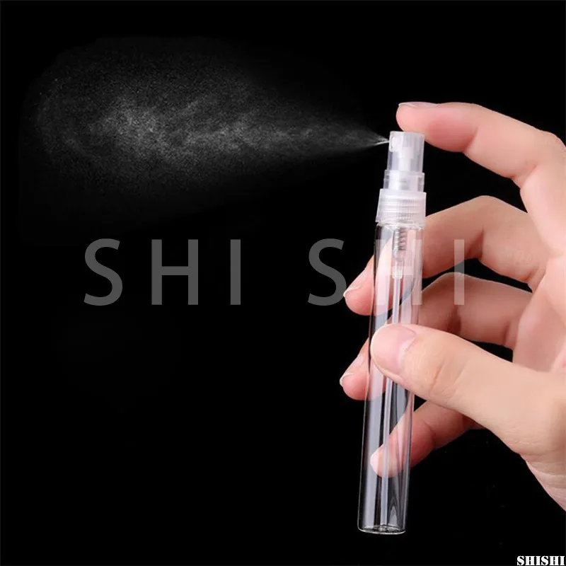 20/30pcs Perfume Glass Bottle Black Clear Portable Mini Empty Cosmetics Sample Thin Vials 2ml 3ml 5ml 10ml |