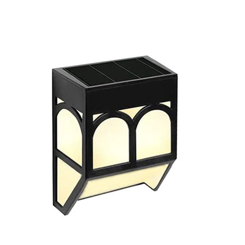 

4PCS 2LED Solar Light Wall Light, Waterproof Deck Decorative Landscape Light for Yard Patio ,Warm White/Color Changing