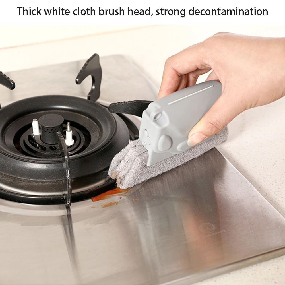 

Household Appliances Magic Window Groove Track Cleaning Bush Handheld Grip Gap Corner Cleaner for Kitchen Bathroom Slides Door