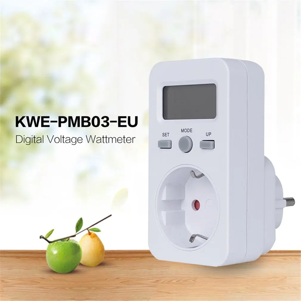 Новый KWE-PMB03 розетка цифровой измеритель напряжения Потребляемая мощность ватт
