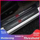 9 шт., автомобильная эмблема из углеродного волокна для защиты порога двери для Honda Civic Mugen Power Accord CRV Hrv Jazz CBR VTX VFR TRD