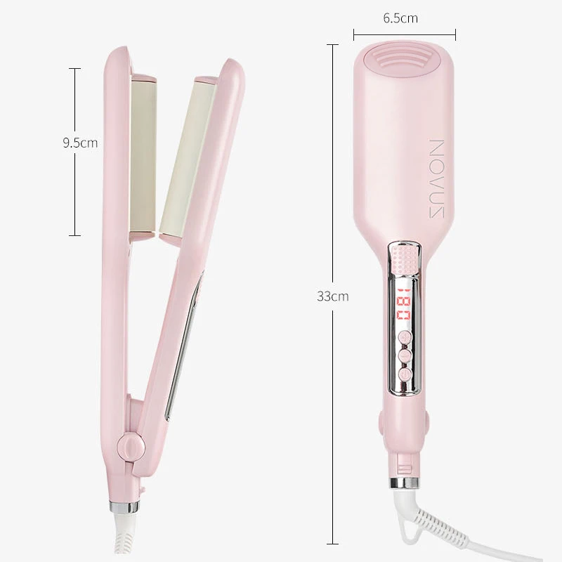 Щипцы для завивки волос NOVUS керамическая плойка с светодиодный Шими волнами