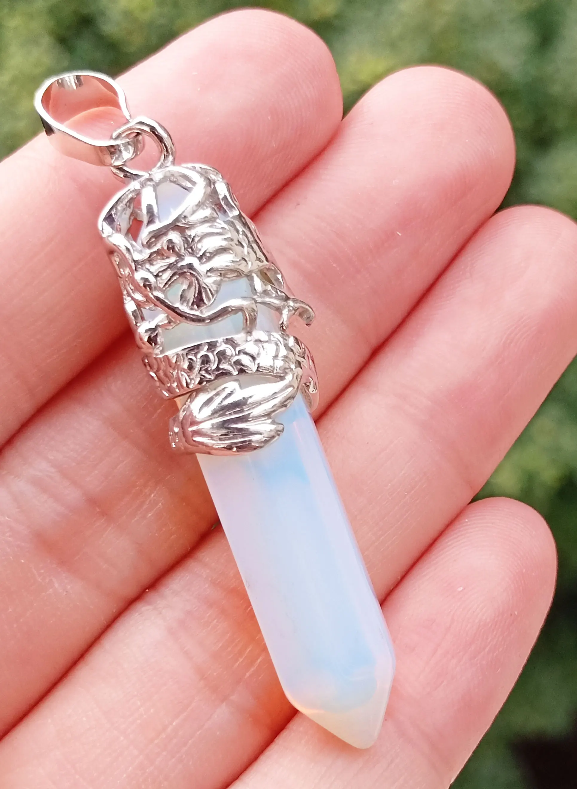 Опал камень кулон с драконом драгоценные Камни бусы из драгоценных камней сила