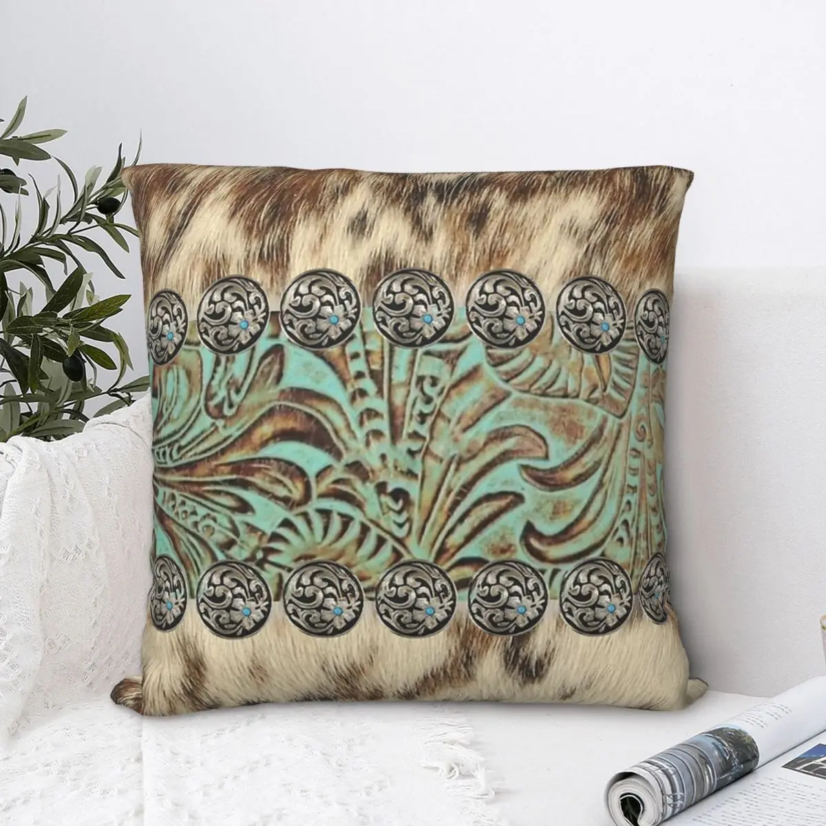 Декоративная Мягкая Наволочка в западном стиле коричневый бежевый цвет | Дом и