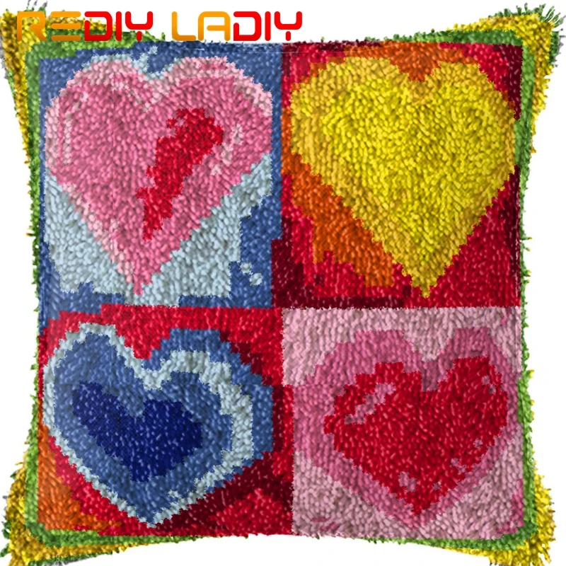 Набор крючков с защелкой сделай свою собственную подушку розовая любовь сердце