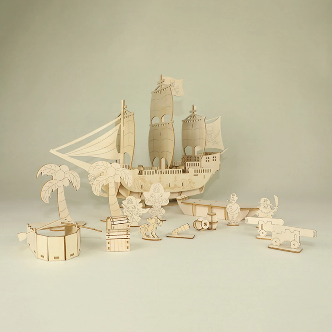 96 шт. 3D деревянные головоломки модели украшения DIY Сборные игрушки для детей