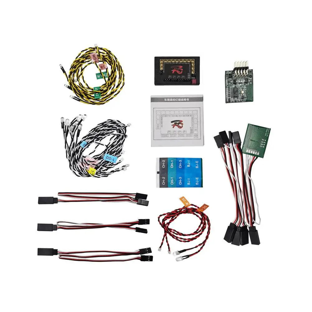 

RCtown Радиоуправляемый автомобильный фсветильник рь, передний задний светодиодный фонарь, s лампа, Передний фонарь s, задний свет s для 1/8 1/10 RC ...