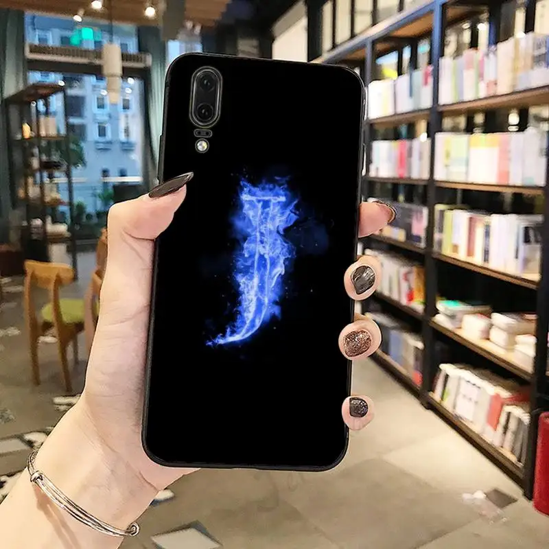 

fashion letters blue flame high quality Phone Case For Huawei honor Mate P 10 20 30 40 Pro 10i 9 10 20 8 x Lite