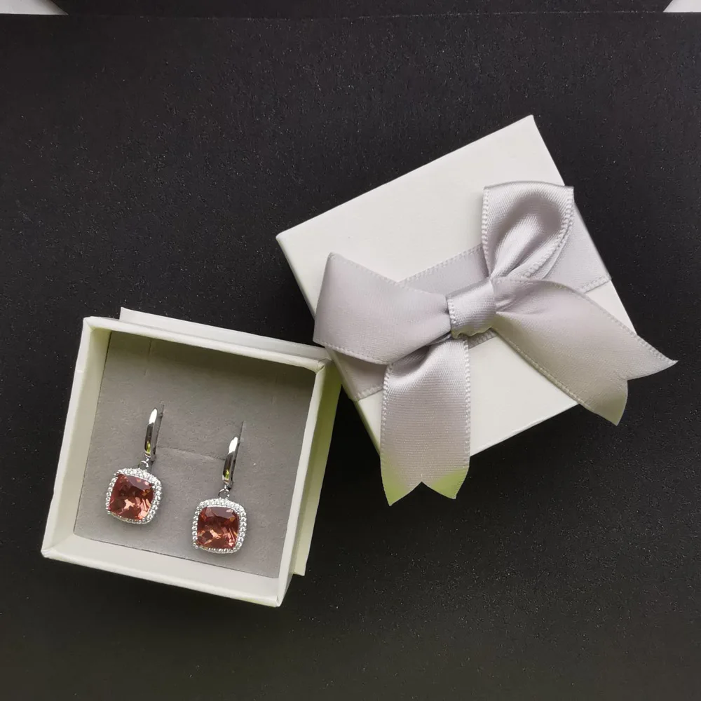 FFGems Big Stone Square 10mm Zultanite Earring 925 Silver Sterling Diaspore Color Change Fine Jewelry For Women Party Gift | Украшения и