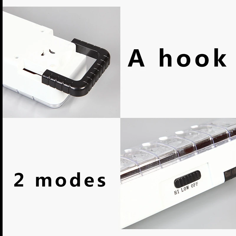 Светодиодный аварийный светильник вспышки мини 30 Led 2 Режим Перезаряжаемые