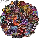 Наклейки неоновые, в стиле ретро, неоновые, 1050 шт.