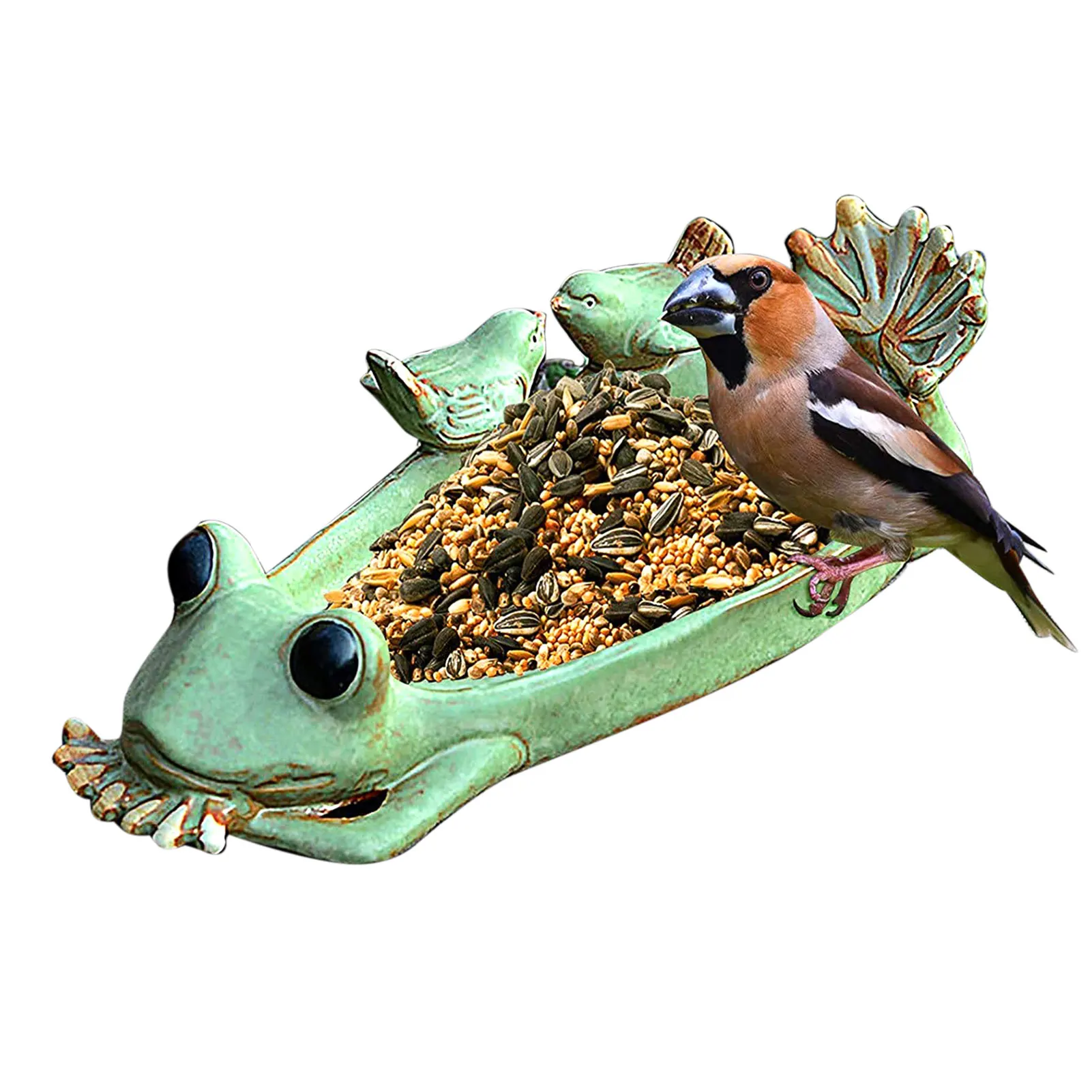 Кормушка для птиц в форме лягушки чаша с орнаментом Ретро Фруктовая тарелка