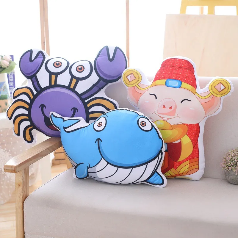 Милая мультяшная Подушка с морскими животными Осьминог Морская звезда черепаха