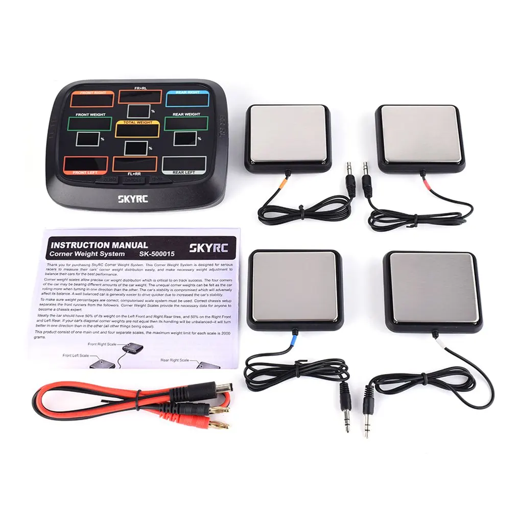 

SK-500015-01 Corner Weight Balancing Scale System Setup Kit For 1/8 Buggy And Truck 1/10 Buggy And Touring Car