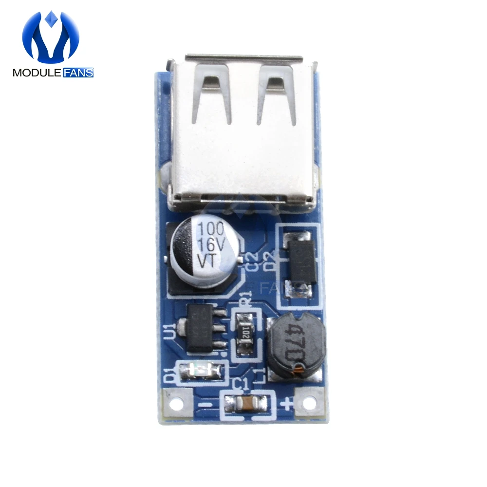 10 шт. 0 9 V 5V DC USB Напряжение преобразователь Step Up усилитель Питание модуль 600mA PFM