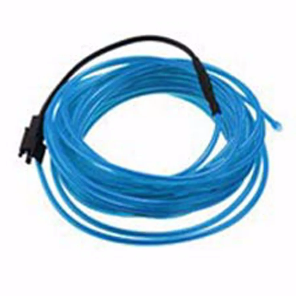 1/2/3/5 м Гибкий неоновый светодиодный светильник EL провода RGB светодиодный DC12V светильник Веревка Tube гибкий светодиодный неоновый светильник для Танцевальная вечеринка с рисунком машины, Костюмы