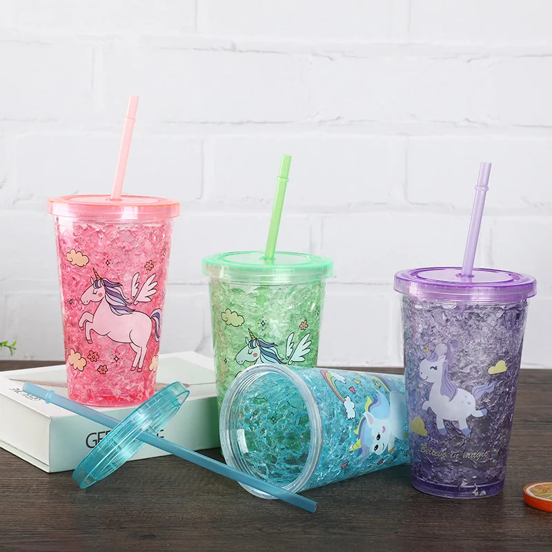 450 мл Единорог молочный коктейльный напиток бутылка для воды Модная Портативная