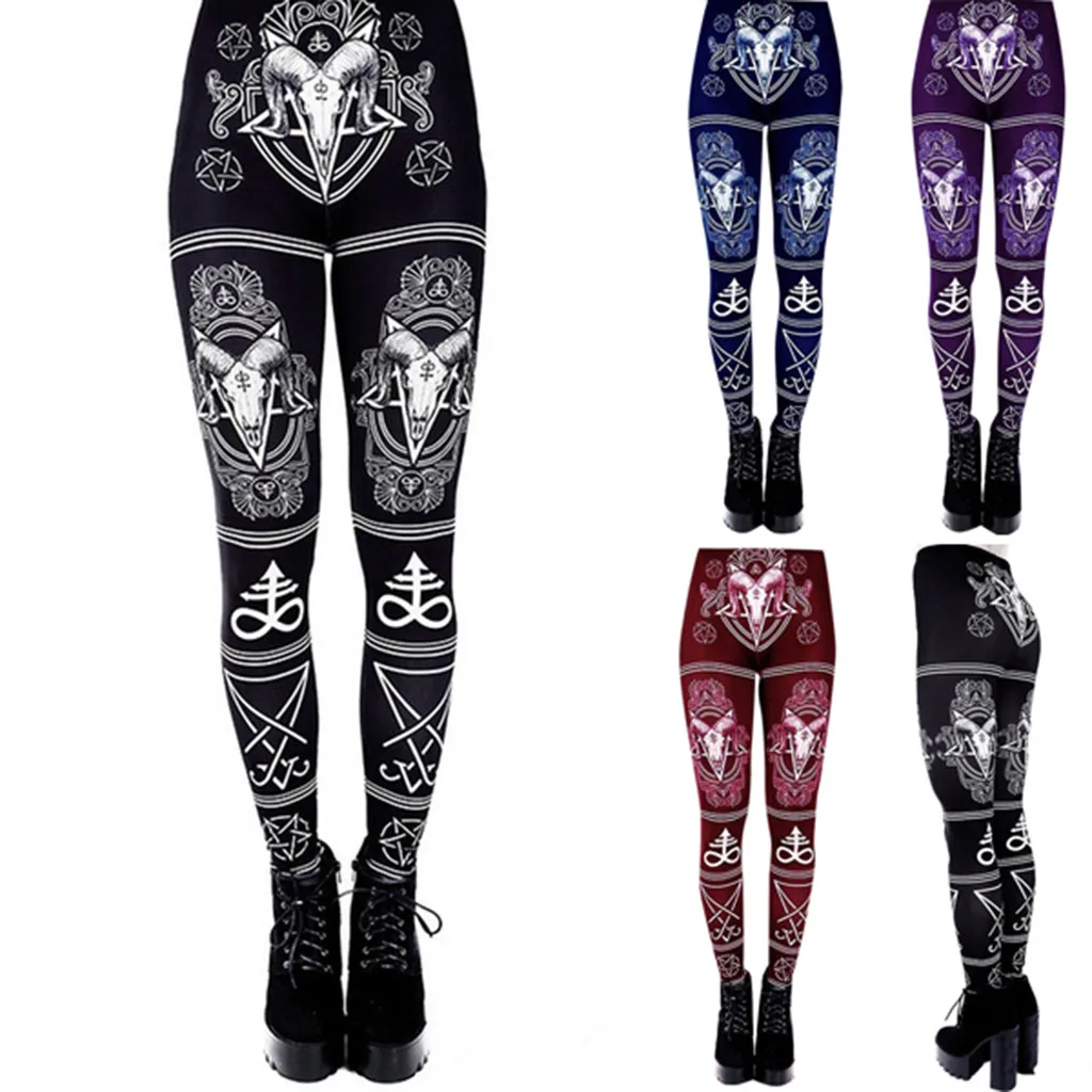 3D печатных женские туфли в стиле Готик пикантные размера плюс с высокой талией и