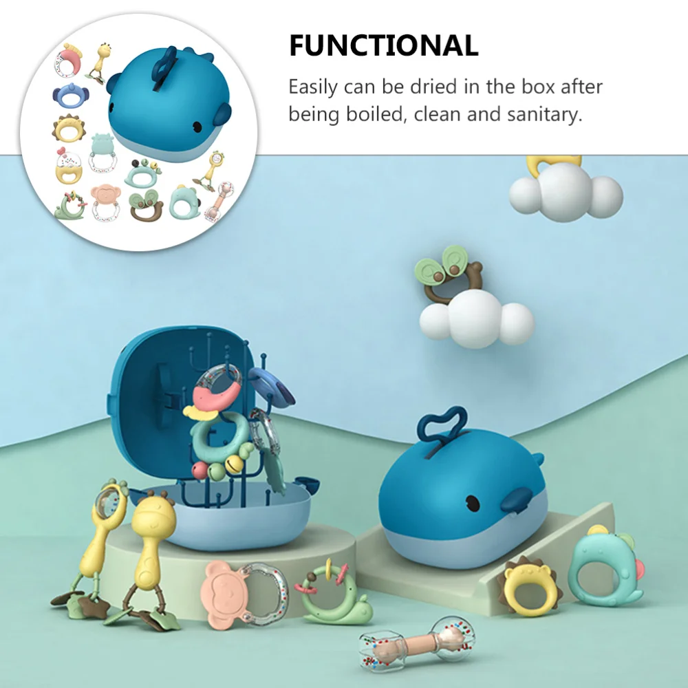 

1 Set Infant Chewing Toys Set Rattling Soothing Pacifier for Babies Toddlers