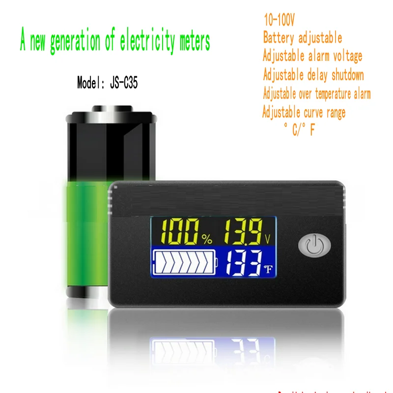 

Lead-acid Lithium Battery 12V36V48V60V72V Electric Vehicle Battery Fuel Gauge Voltmeter Multifunctional Instrument
