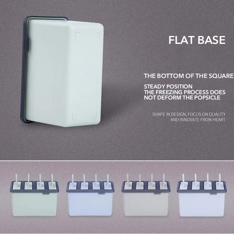 4 ячейки DIY льда популярные производители пищевой PP форма для мороженого лоток