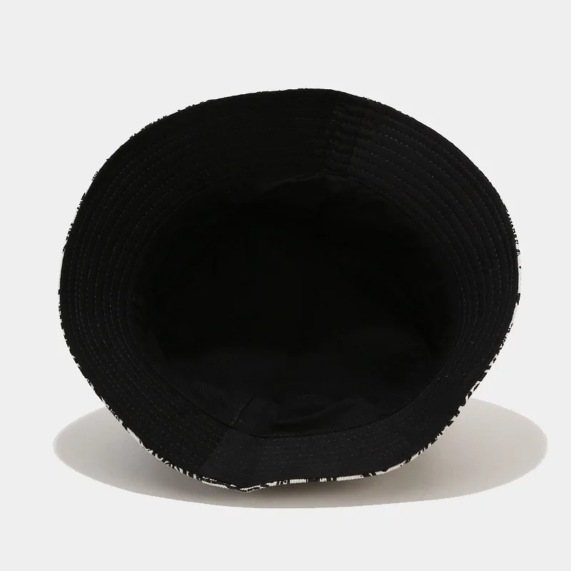 

2021 New Fashion Vintage Print Bucket Hats Reversible Bob Chapeau Femme Hip hop Caps Gorro Men Fisherman Hat
