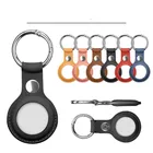 100 шт. защитный чехол для Apple airtag Locator PU кожаный защитный рукав трекер анти-потеря устройство брелок защитный чехол