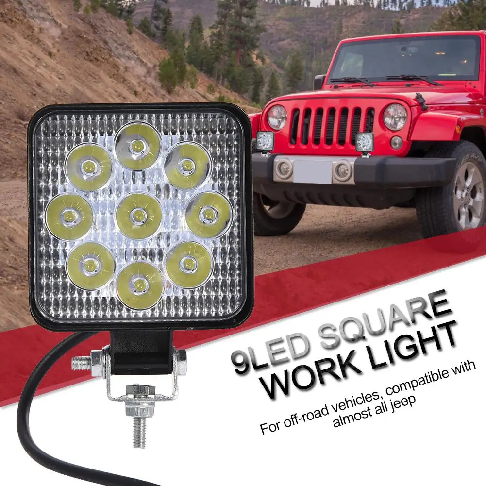 27 Вт Светодиодный свет лампы бар квадратная лампа заливающего света внедорожный