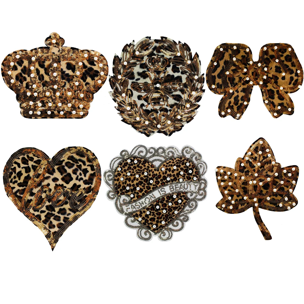 2 шт. вышивка с мехом сердечком блестками пчелиной короной жемчужными бусинами