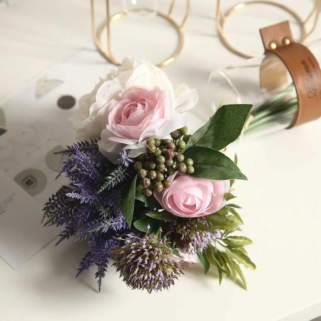 Artificial flower Roses artificial Peony Leaves Mix &amp match Bridal Bouquet Wedding Party decors sztuczne kwiaty drop ship | Дом и сад