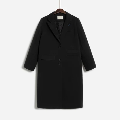 

Han Дамский стеганый плотный костюм, куртка, зимнее темпераментное длинное пальто, куртка