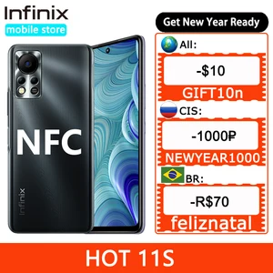 global version infinix hot 11s nfc 4gb 64gb 6 78 fhd punching display smartphone helio g88 50mp ai rear camera 5000mah battery free global shipping