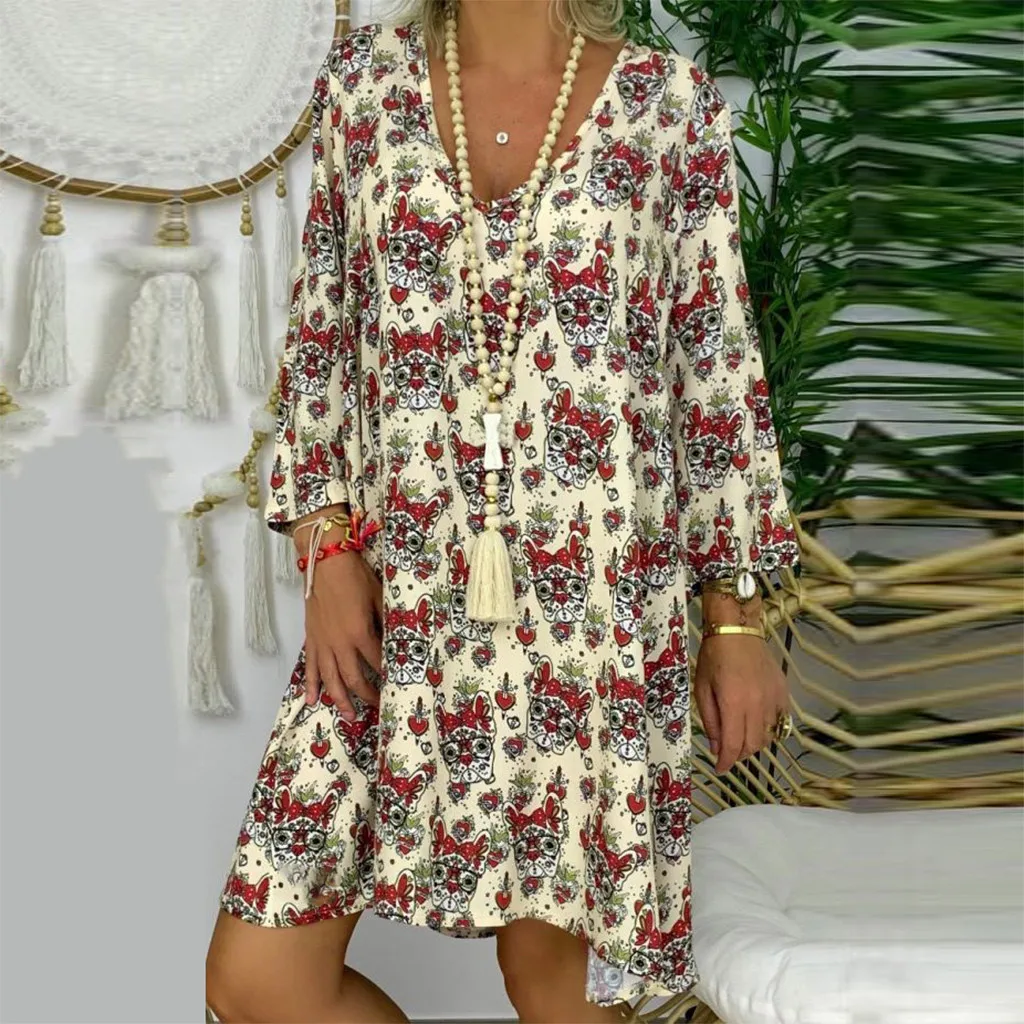 JAYCOSIN осень 2019 новое сексуальное модное с принтом свободное длинный рукав женское