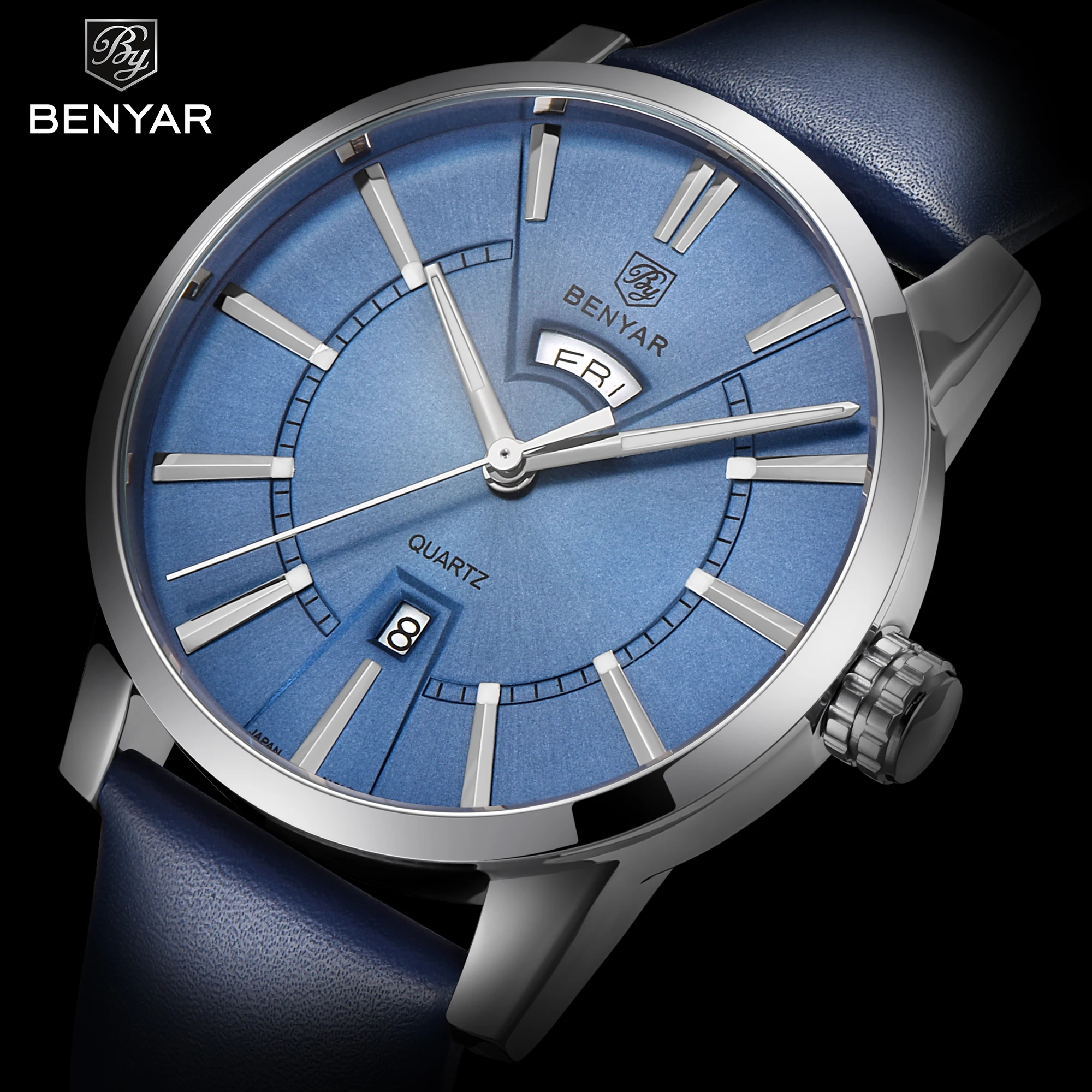 BENYAR лучший бренд Роскошные мужские часы модные повседневные водонепроницаемые