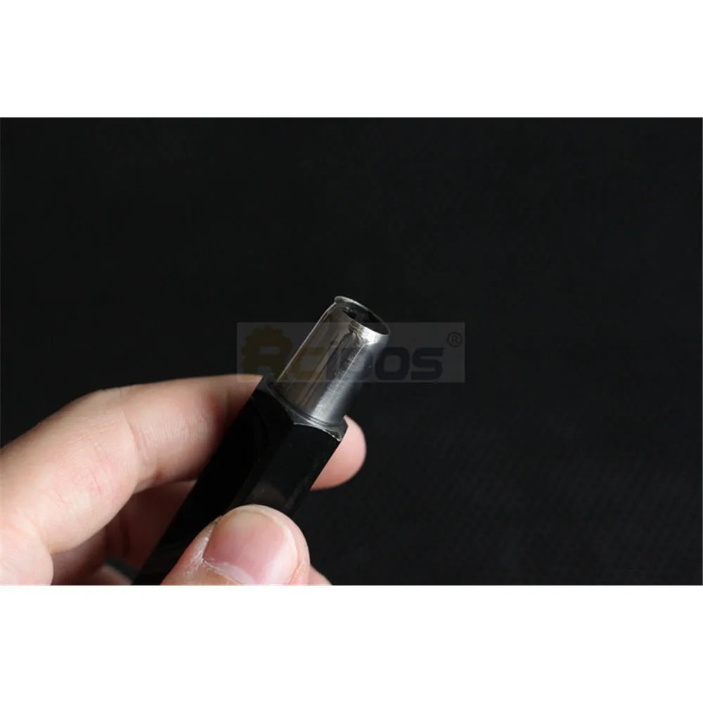 RCIDOS Шестигранная форма DC53 стальная ручка кожаный ремень круглый дырокол диаметр