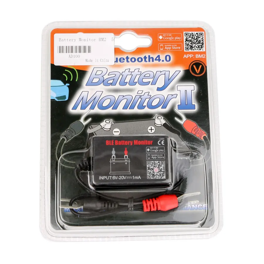 Монитор аккумулятора QUICKLYNKS BM2 Bluetooth 4 0 тестер автомобильного 12 В электрической