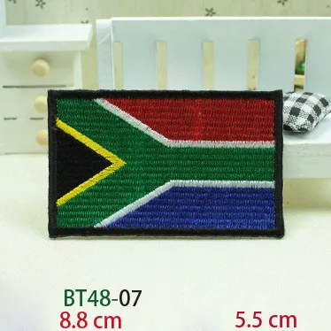 Вышитые крючком поверхности цельнокроеное платье заплатка Национальный флаг 3D