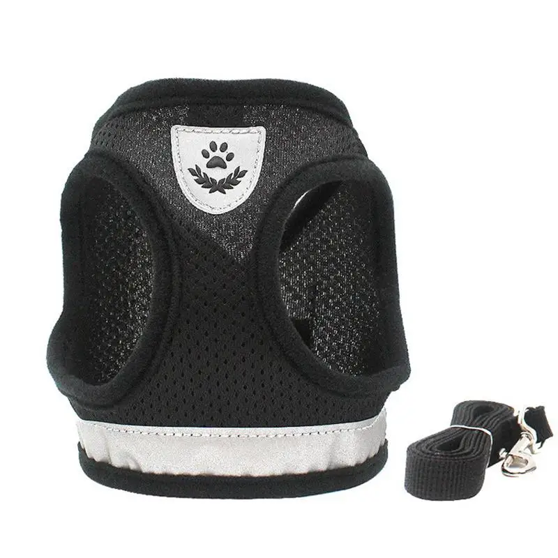 

Breathable Cat Harness And Leash Escape Proof Pet Clothes Kitten Puppy Dogs Vest Adjustable Easy Control Reflective Cat Harness