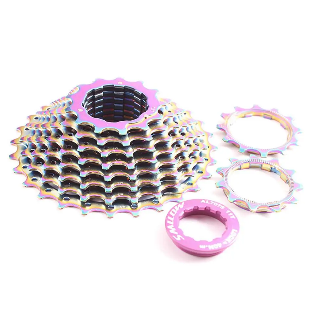 

9/10 Speed Rainbow Ultralight Freewheel 11-28T Road Bike Cassette Flywheel Bicycles Freewheel Upgrade Replacement dropshipping