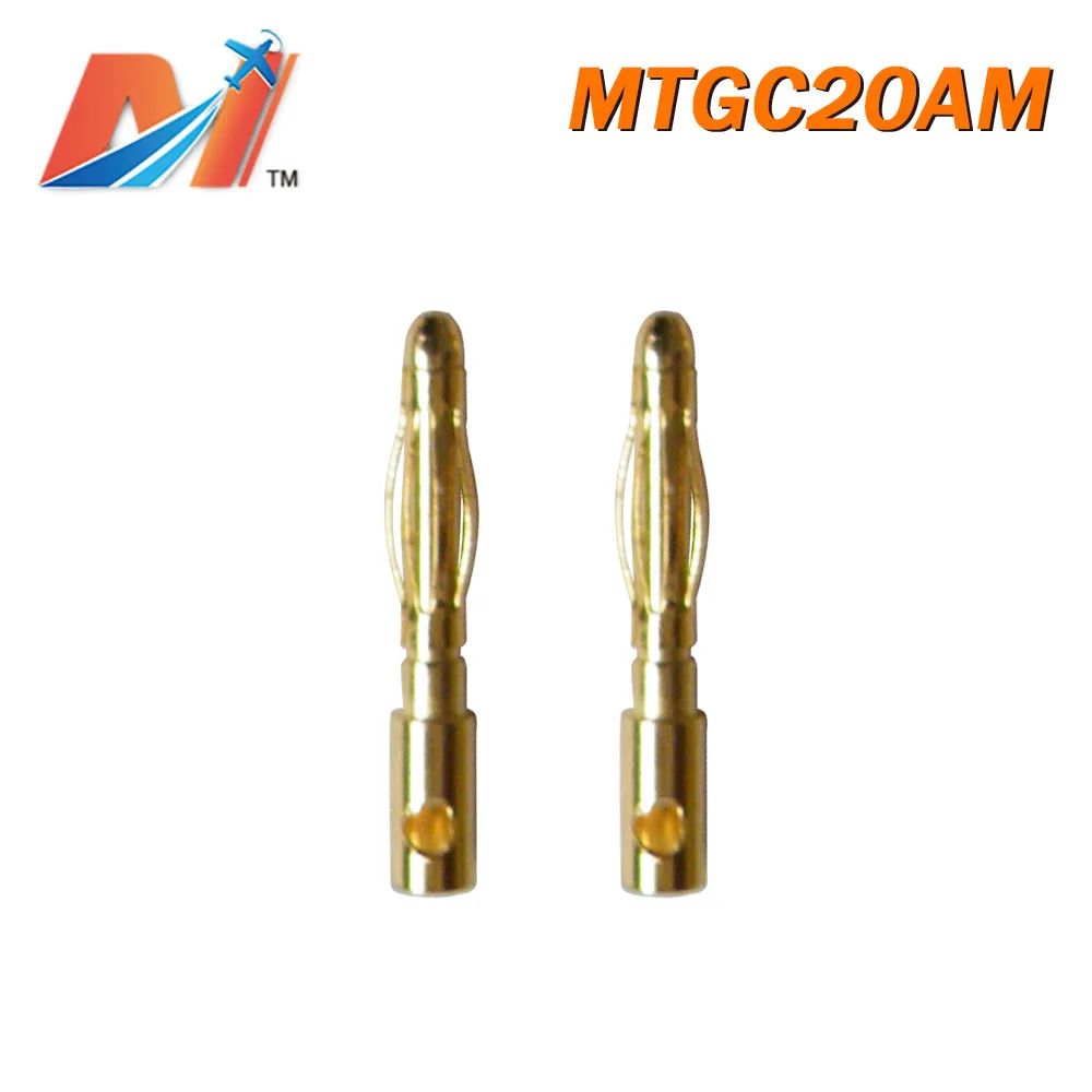 Распродажа золотой штекер соединителя Maytech (1 шт.) 2 мм|Силовая установка| |