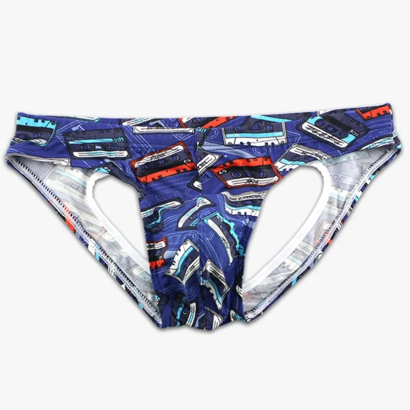 Мужские трусы джоки с принтом Cartton черные брифы стринги гей нижнее белье для