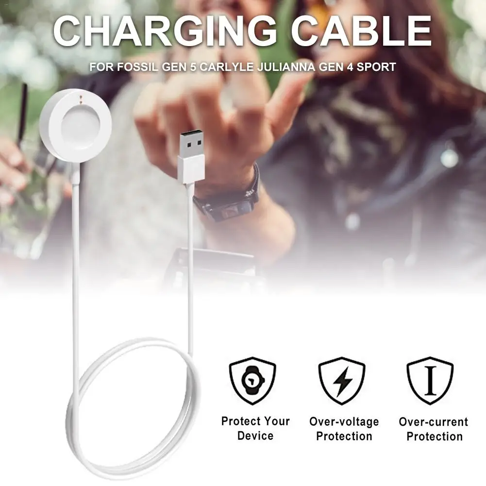 1 м зарядка через USB кабель ископаемых Gen 5 Carlyle Юлианна Смарт часы Дата для 4