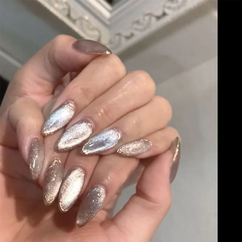 8 мл Гель лак для ногтей кошачий глаз мерцающий УФ гель дизайна магнитный эффект