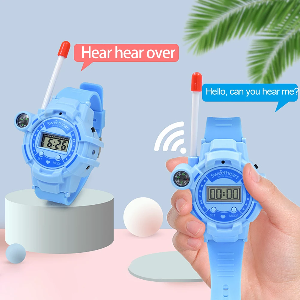 

Watch Walkie Talkie Toy Parent-Child Wireless Dialogue Call Two Way Radio Fashion Long Distance Call Interactive Kids Toys 2pcs