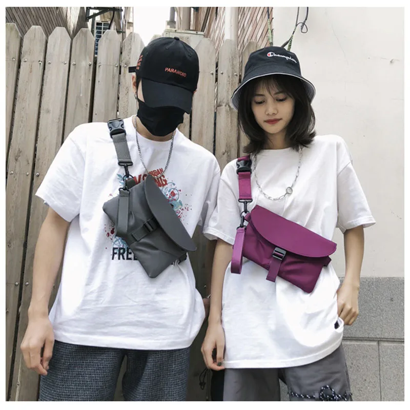 

Fashion Men Women Mobile Phone Bag Waterproof Nylon Lightweight Crossbody Bags For Teenager Small Messenger Bag Purse Wallet