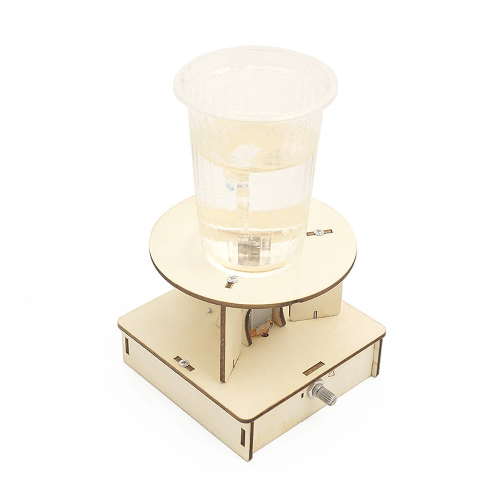 

DIY Electric Science Toys Water Tornado Swirl Maker Wooden Puzzle Creative Novelty Science Experiment Project Gifts for Children