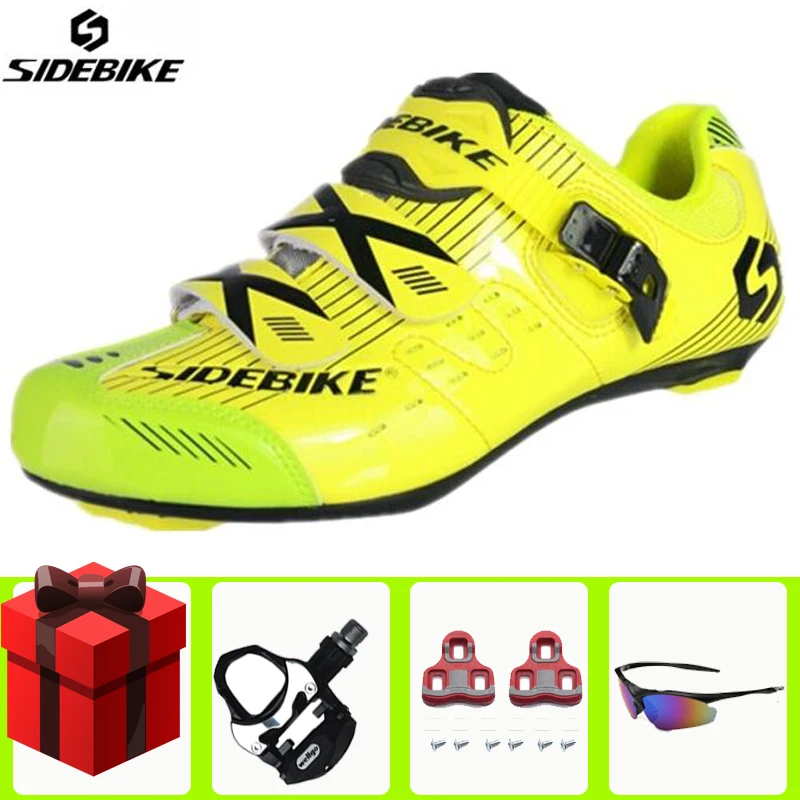 add all SIDEBIKE/Мужская обувь для велоспорта; комплект с педалью; sapatilha ciclismo; обувь для гоночного велосипеда; самоблокирующиеся велосипедные кроссовки; спортивная профессиональная обувь - Цвет: add all
