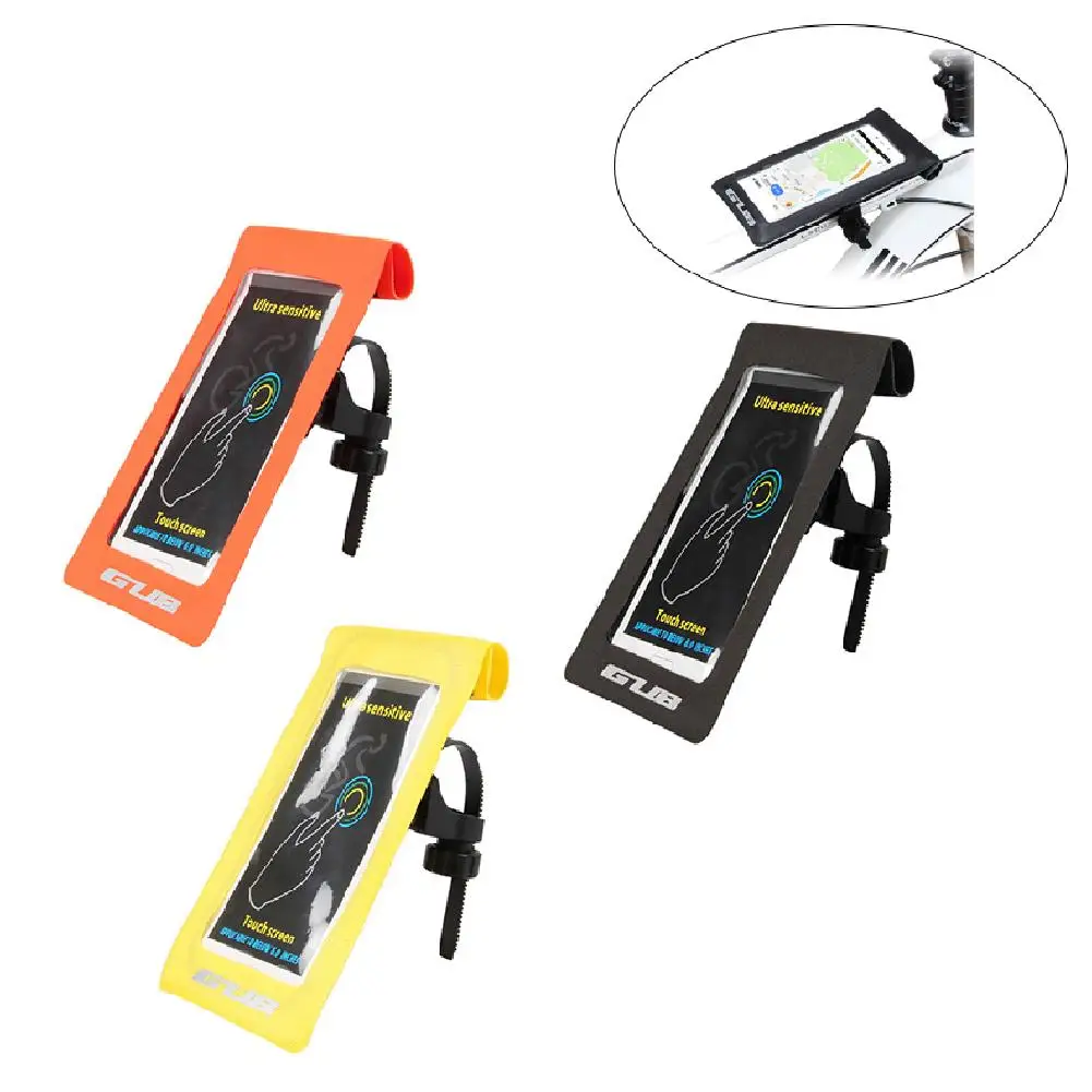 

GUB 919 велосипедная сумка для телефона чехол Водонепроницаемый сенсорный Экран для езды на велосипеде, MTB горный велосипед, крепящаяся на пер...